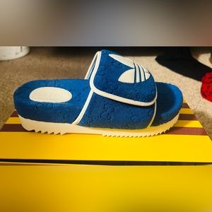 Adidas Gucci platform sandals